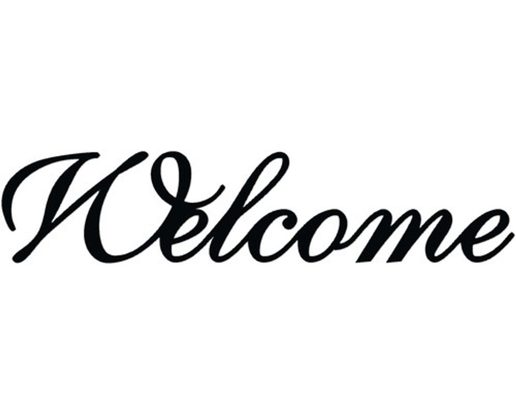 3D Schriftzug Welcome 25x70 cm