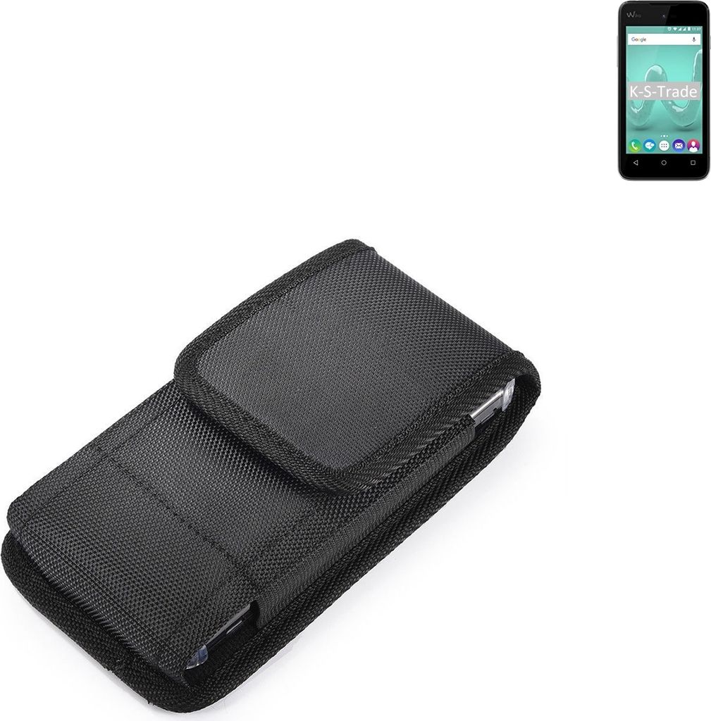 Holster Gürteltasche kompatibel mit Wiko Sunny 4 Holster Gürtel Tasche wasserabweisend Handy Hülle Schutz Hülle Outdoor schwarz K-S-Trade