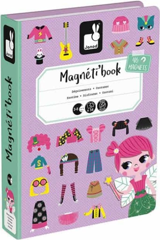 JANOD Girl's Costumes Magneti'book, 3 rok/roky, Karton, Obrázek produktu 