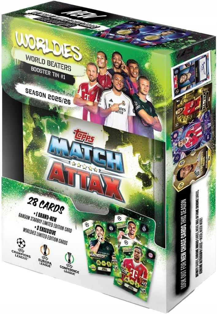 Topps UCLMA25-04, Fußball, 28 Stück(e), Mehrfarbig, Box Produktbild 