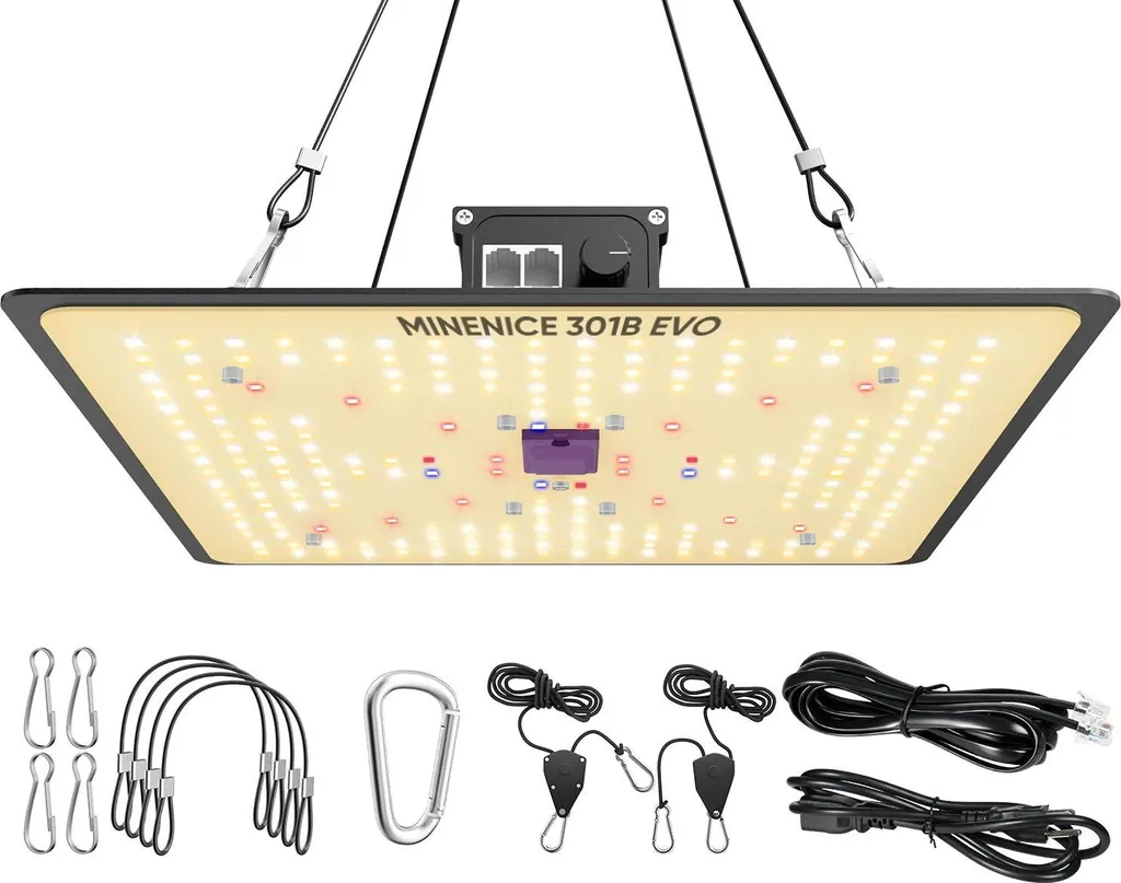 Panneau LED P1000 pour Potager d'Intérieur et Floraison Spectre Complet