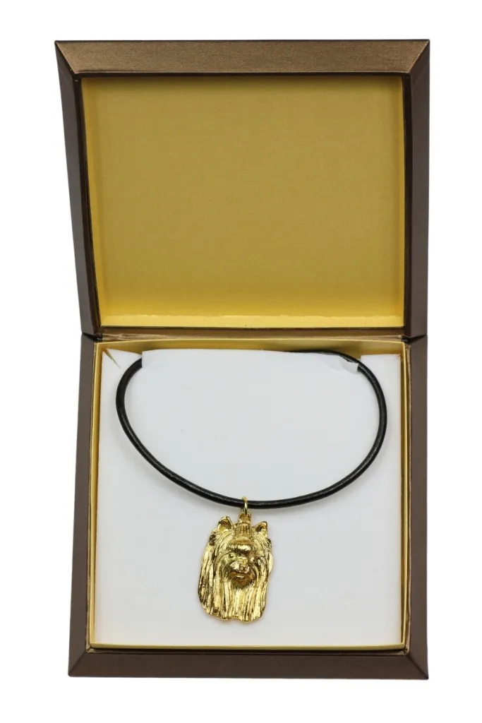 Collier Yorkshire plaqué or antiallergique avec son écrin cadeau