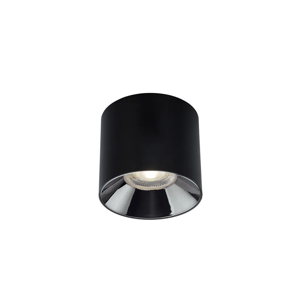 Projecteur LED sur rail IOS noir 40W pour éclairage de magasin et salon