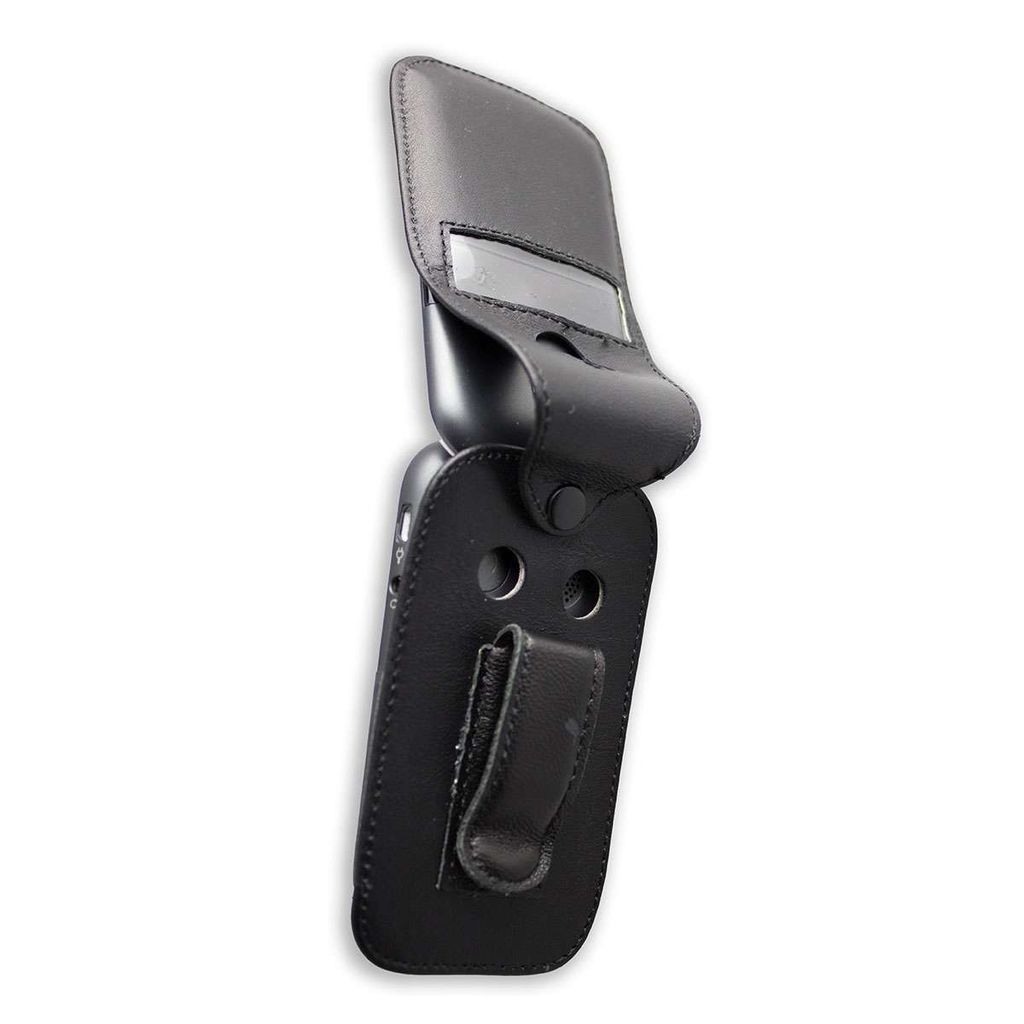 Gürtel-Etui Messer Aus Braunem Leder - Mit Gürtelschlaufe Für