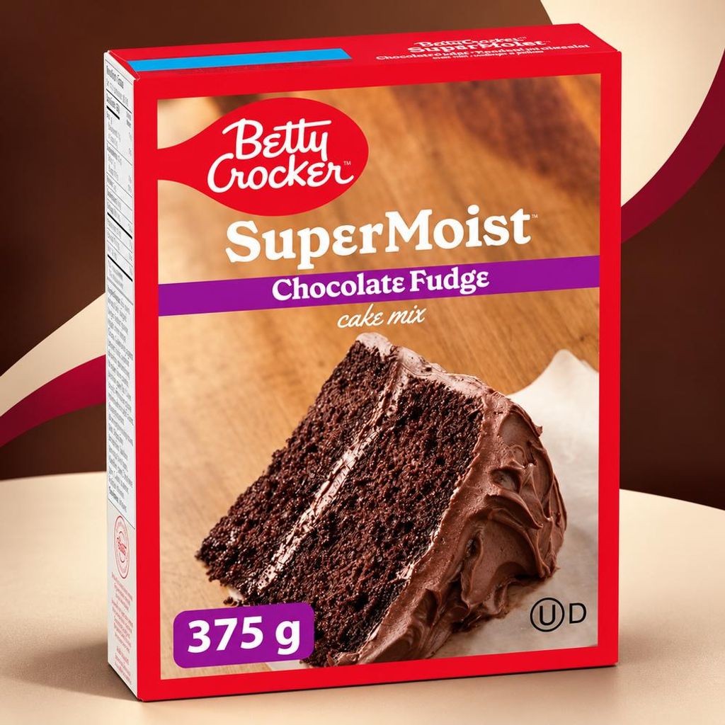Betty Crocker Super Moist Cake mix Chocolate fudge 375g Produktbild 