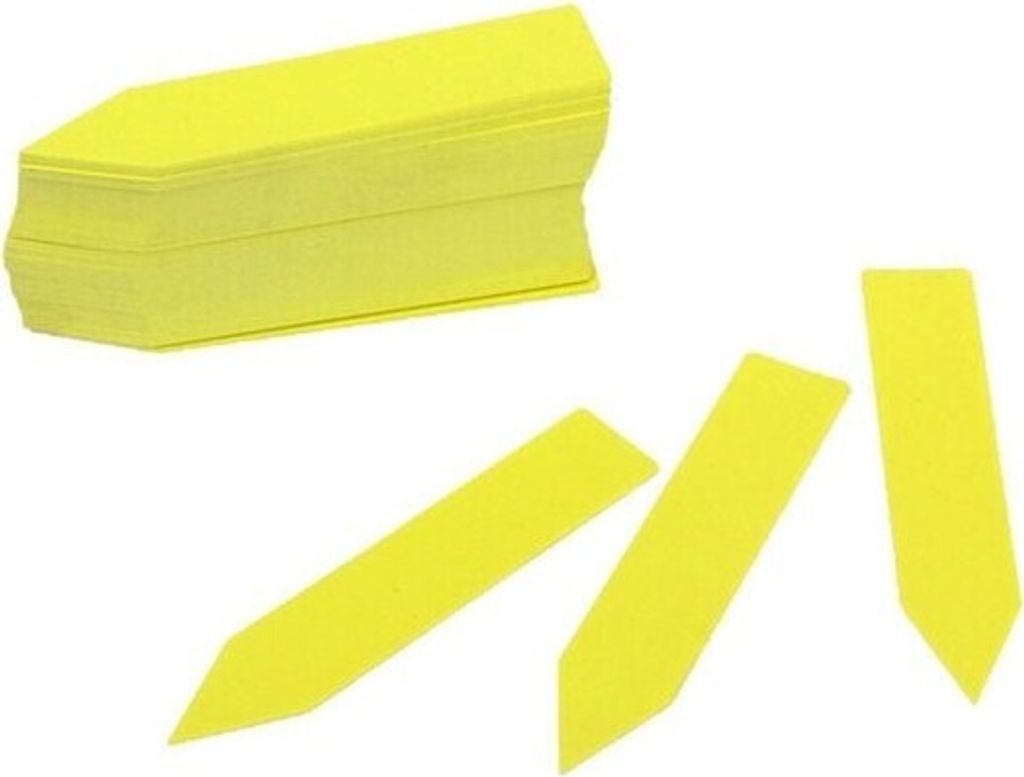 INF 100 Stück Pflanzenschilder Gelb