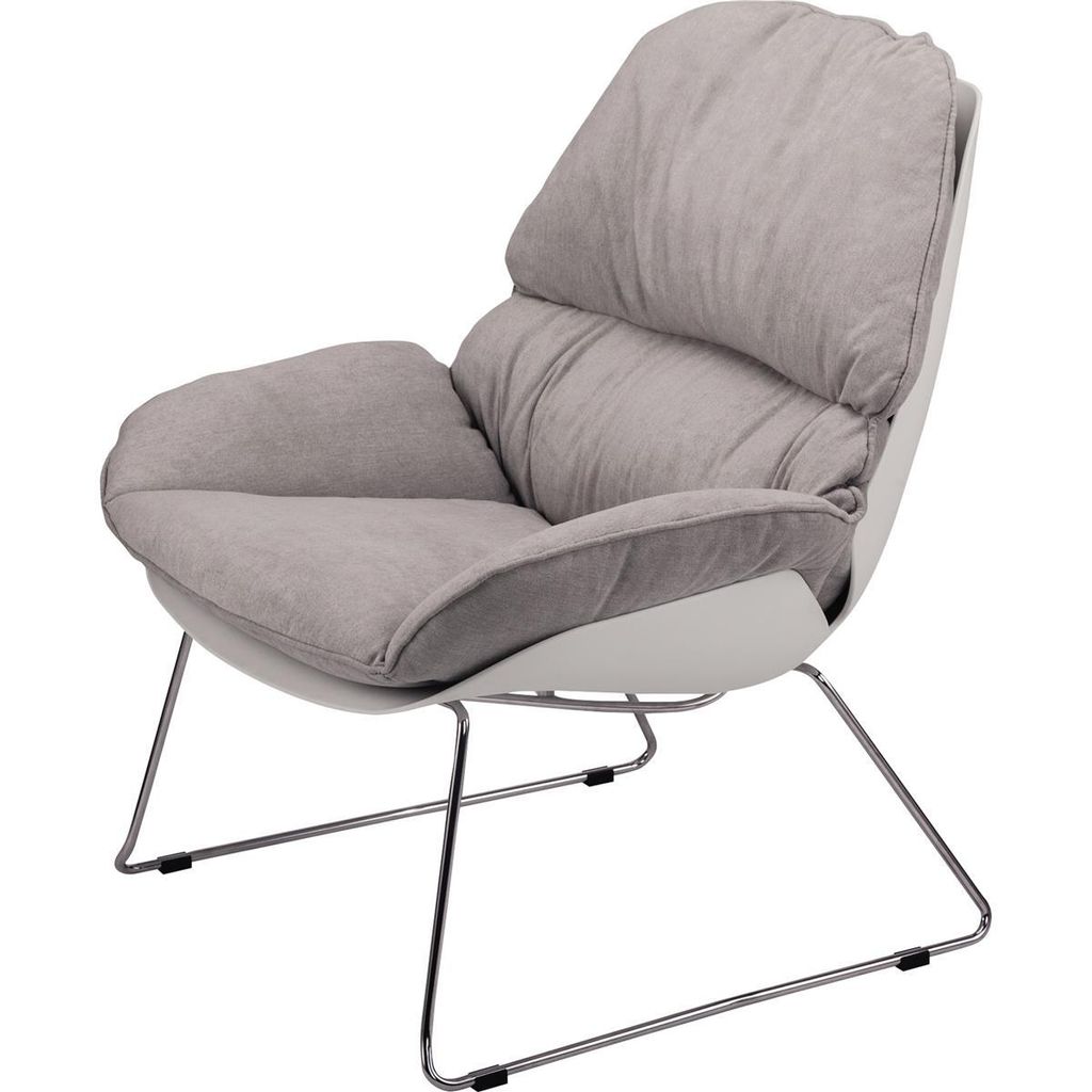 PAPERFLOW Sessel LAZY grau silber Stoff