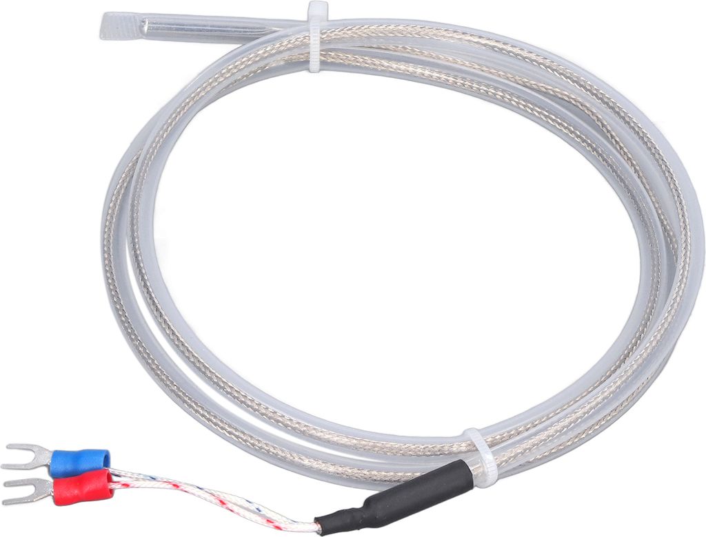 BERM Thermoelement Typ K Hochpräzise PT100 Temperaturmessfühler 0?200 1 Meter Länge