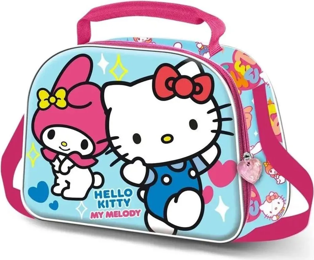 Lunchbox Hello Kitty Friendship 3D Relief avec Isolation Thermique Rose
