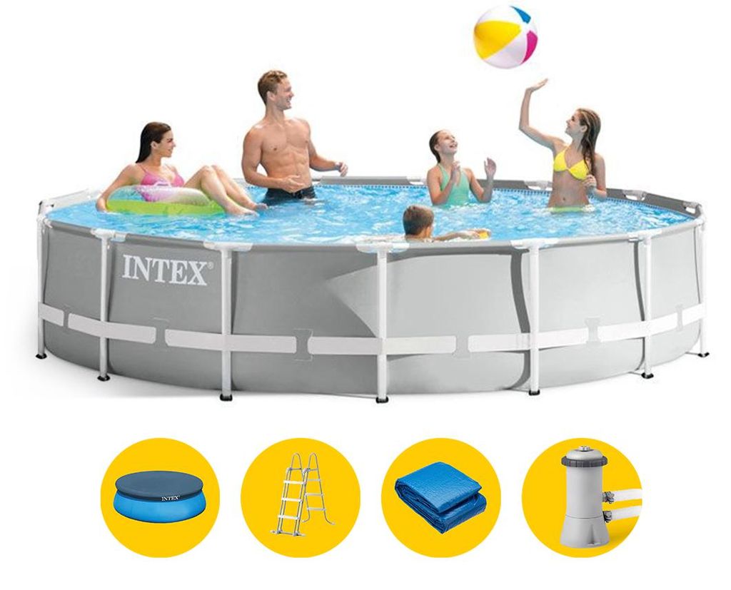 Intex Aufstellpool Prism Frame Premium Ø 457 x 107 cm Komplettset