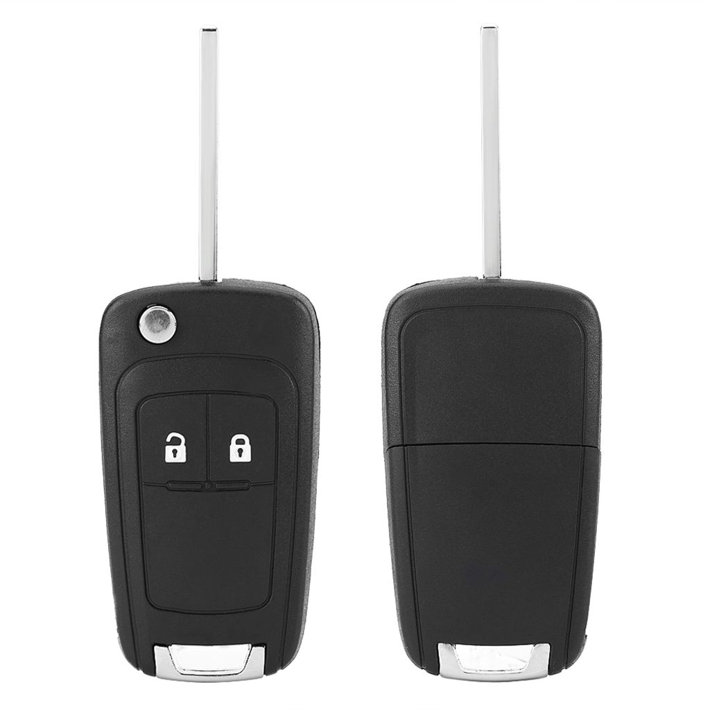 2 Button Remote Key Fob Case Replacement with Blank uncut Blade For Vauxhall Opel Astra J Insignia Corsa D E Meriva
