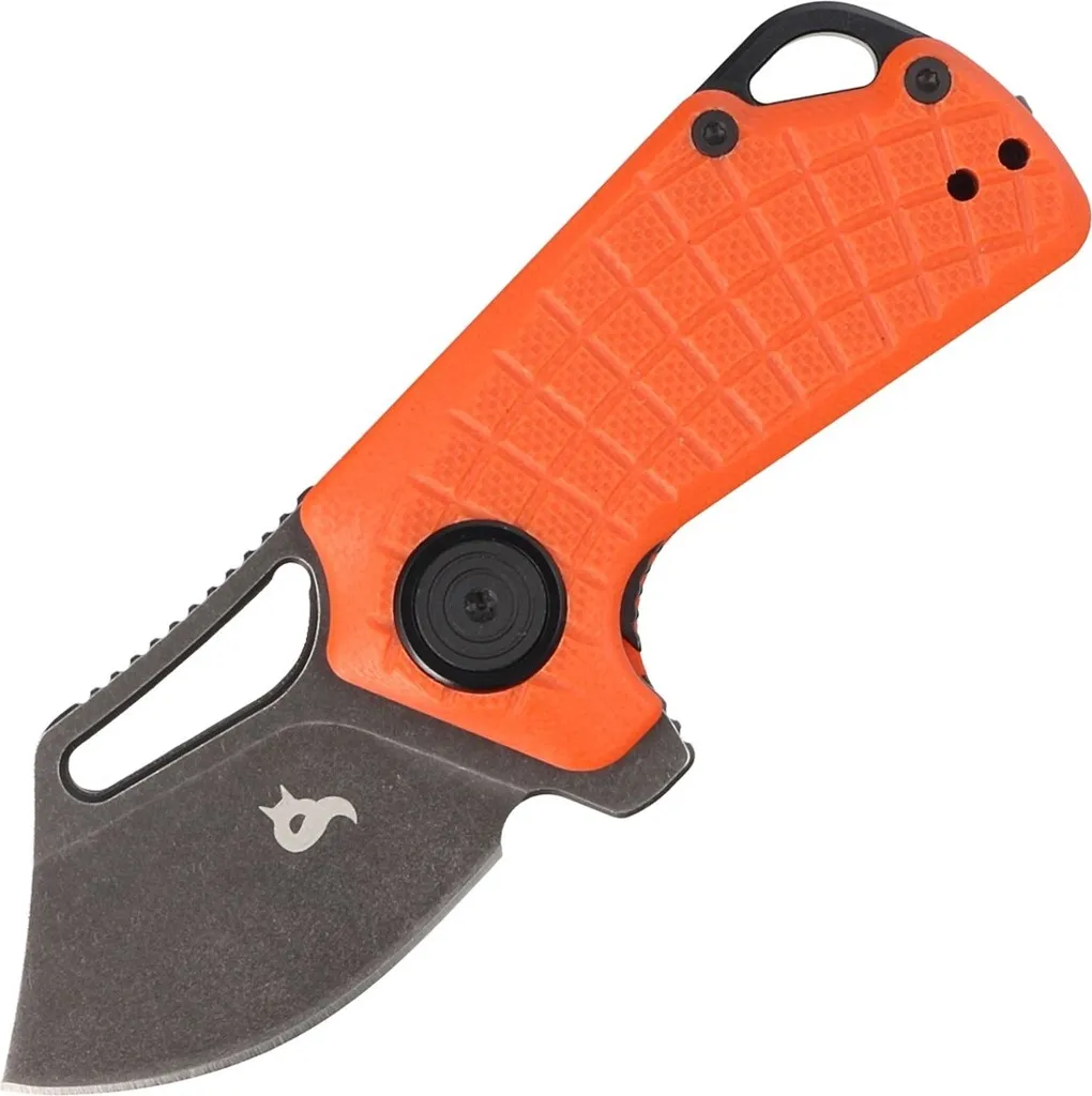 Couteau de poche EDC FOX Puck avec manche orange en G10 résistant