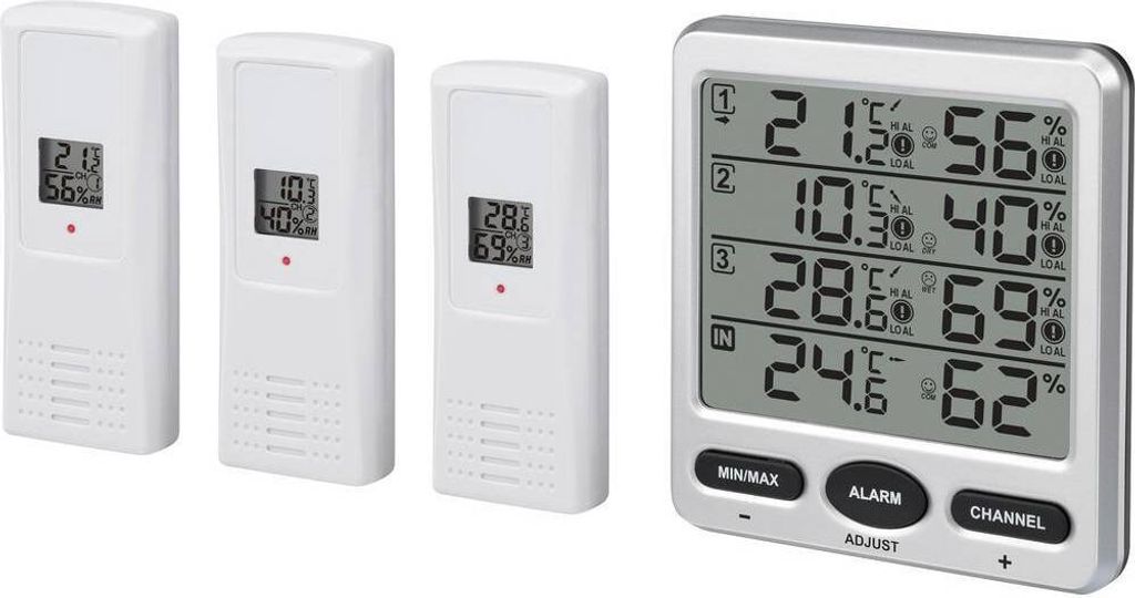 Renkforce Funk-Thermo-/Hygrometer Silber TF0073