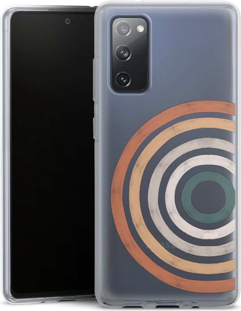DeinDesign Handyhülle für Samsung Galaxy S20 FE Silikon Hülle Case Smartphone Schutzhülle Kreise Regenbogen Wasserfarbe