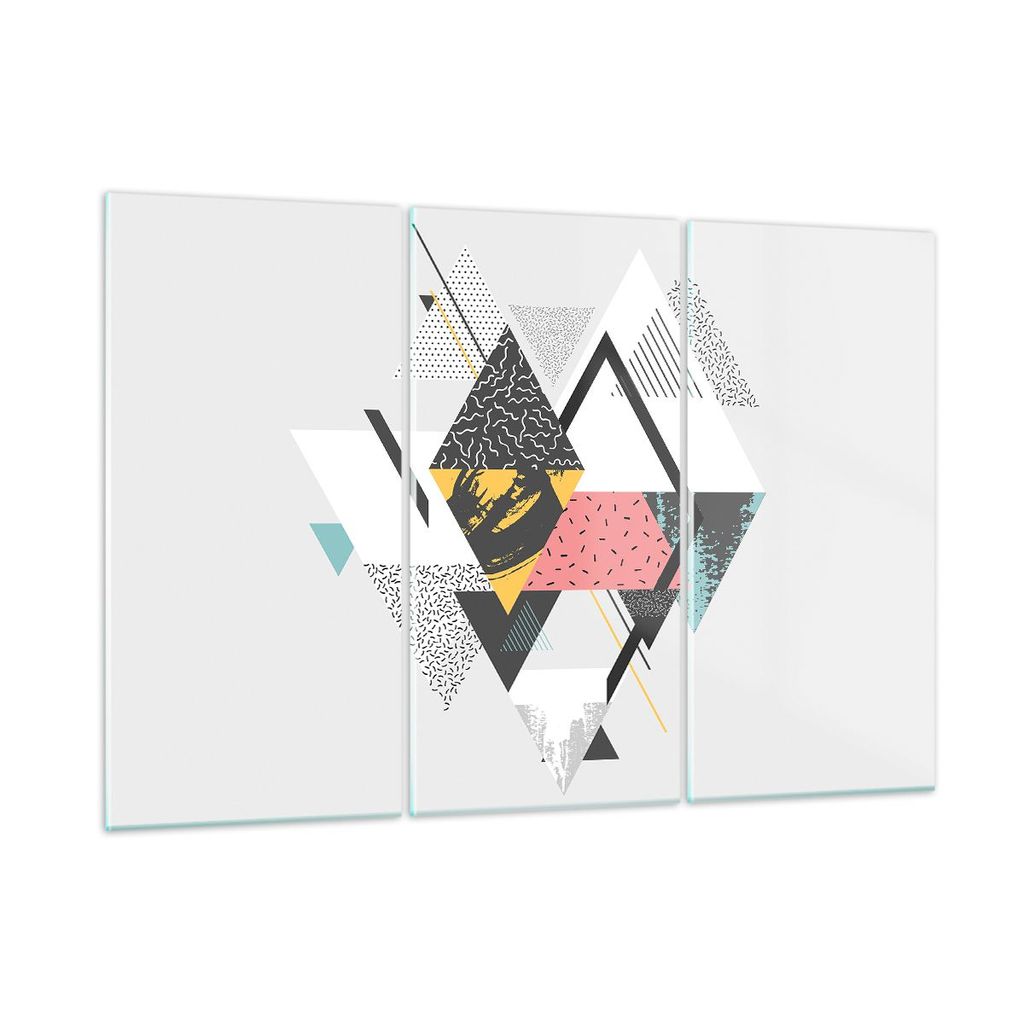 Bilder auf glas - Abstraktion modern - 165x110cm - Glasbilder - Wandbilder - Kunstdruck - zum Aufhängen bereit - Wanddekoration aus Glas - Glas Bi...
