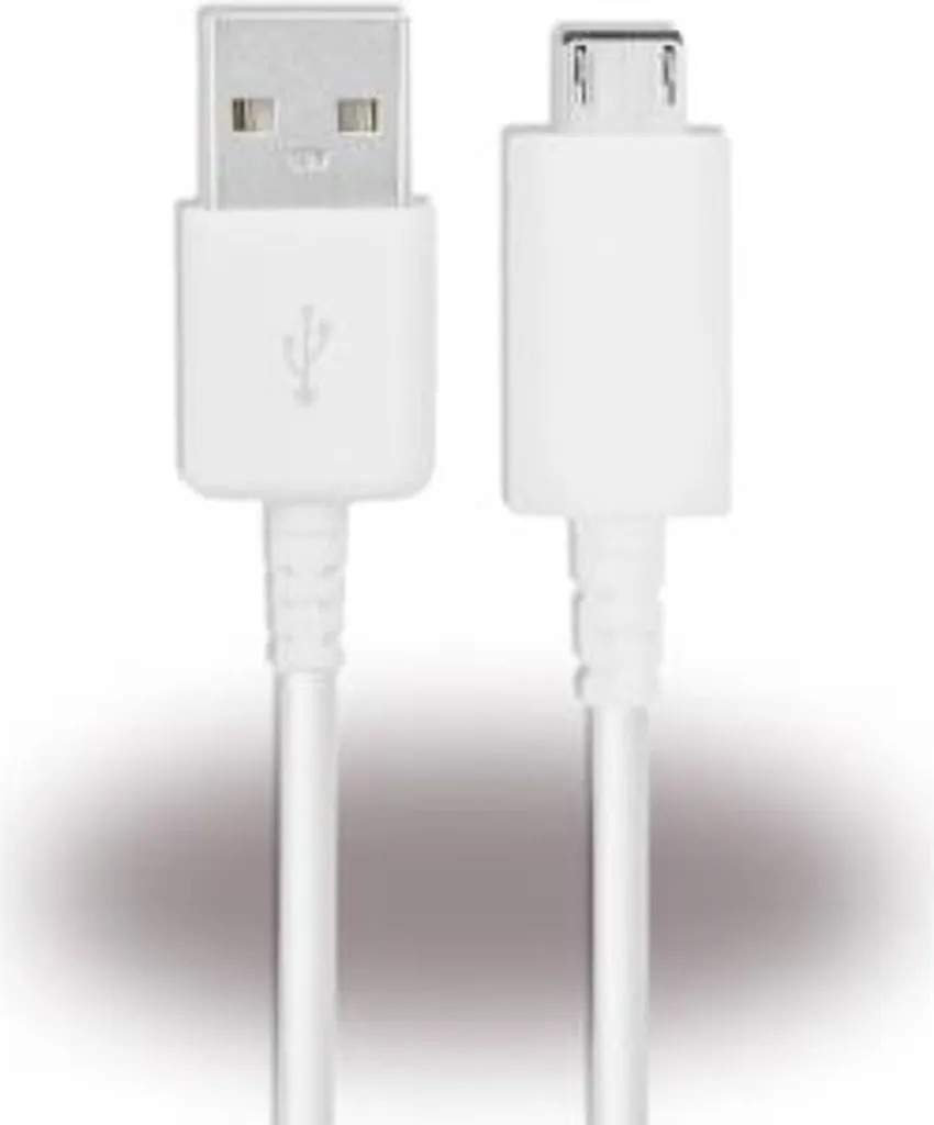 Câble Samsung ECB-DU68WE Micro-USB Blanc 0.7m Connectique Robuste
