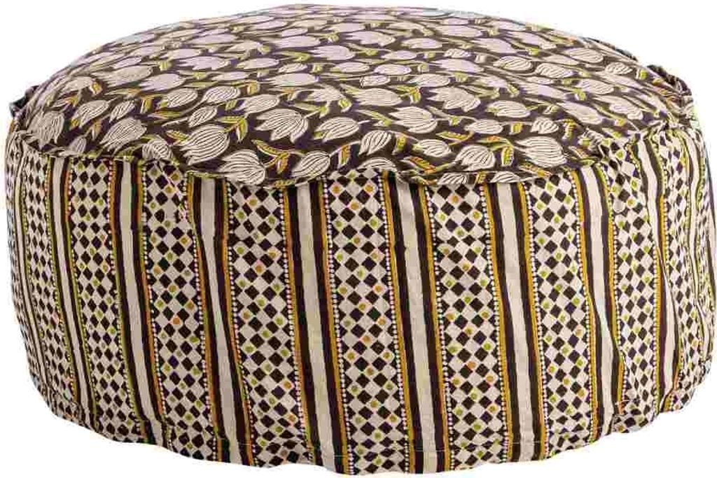 Pouf Calais 65 x 65 x 25 cm Baumwolle Produktbild 