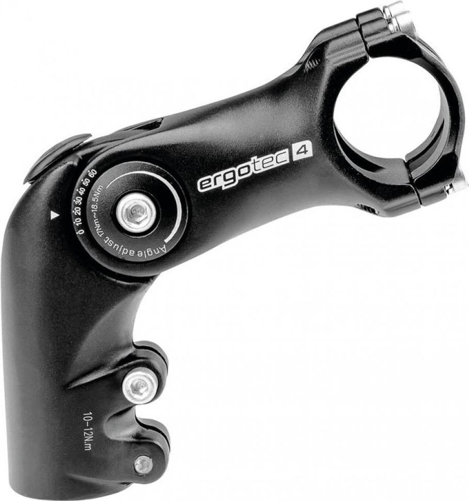 ergotec 40194001 Bilbao 1-1/8' A-Head Vorbau 'Octopus 50', Länge: 110 mm, Lenker: 31,8 mm, Alu, SL4, schwarz