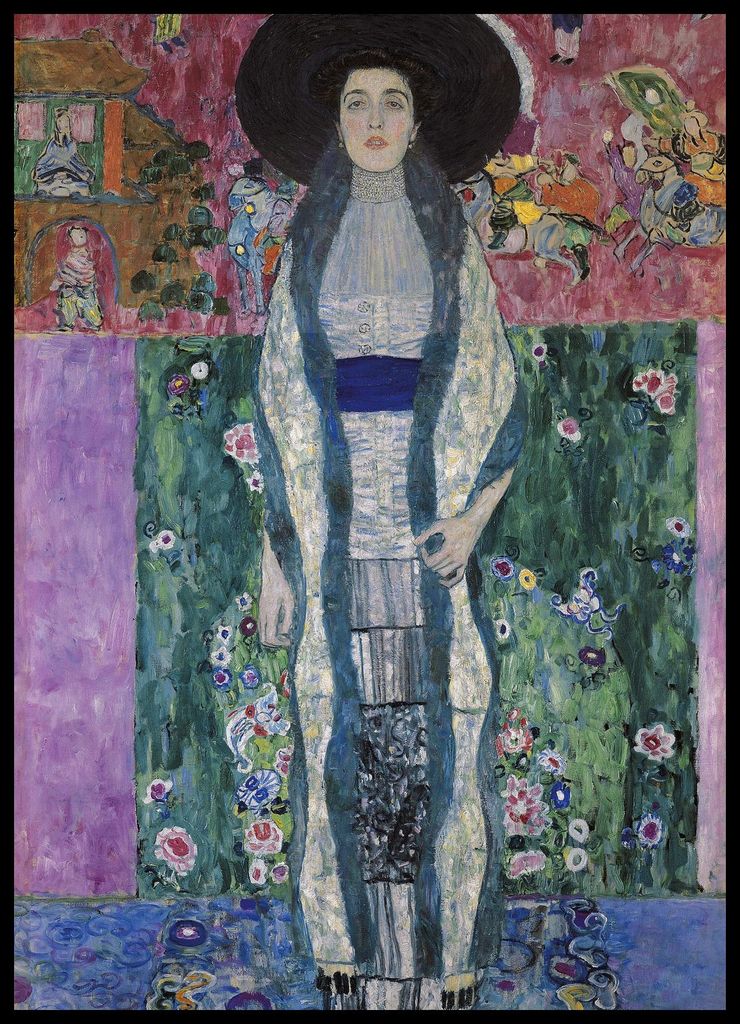 Plakat 50x70cm Porträt Adele Bloch-Bauer 2, Gustav Klimt Vintage