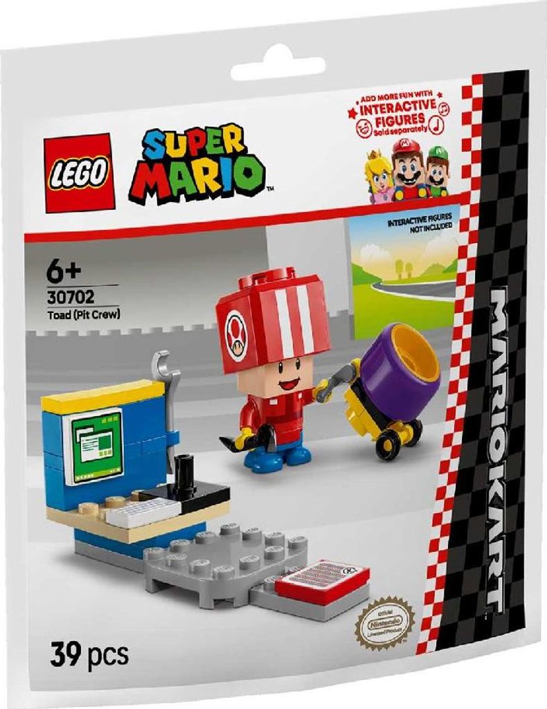 Lego 30702 Super Mario Toad Pit Crew 6+ Yearbeschädigt Produktbild 