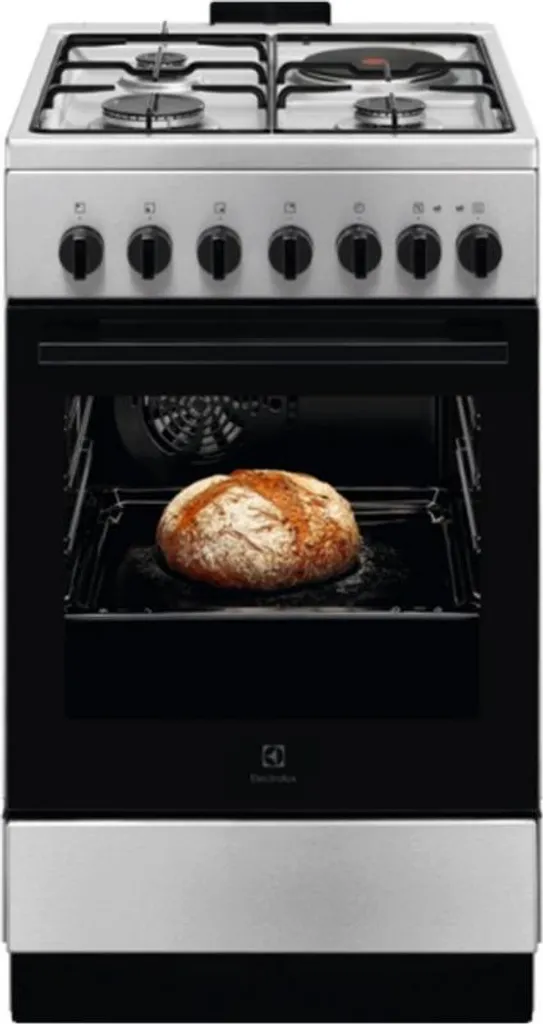 Cuisinière Mixte 3 Feux Gaz 1 Plaque Electrique Electrolux LKM520011X