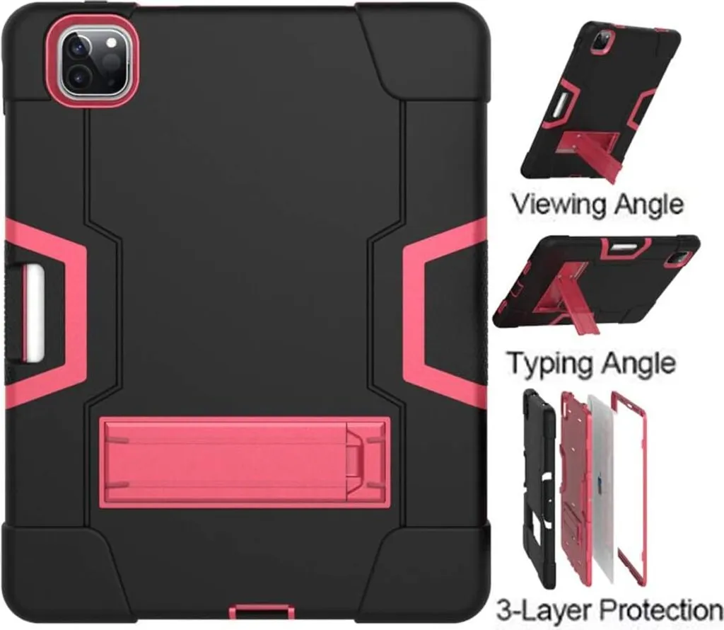 Custodia per iPad Pro 5/4/3 12,9" con supporto e stilo nero - 4