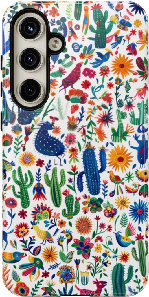 Buntes Folklore-Muster – Hülle Kompatibel mit Samsung Galaxy S24 Plus