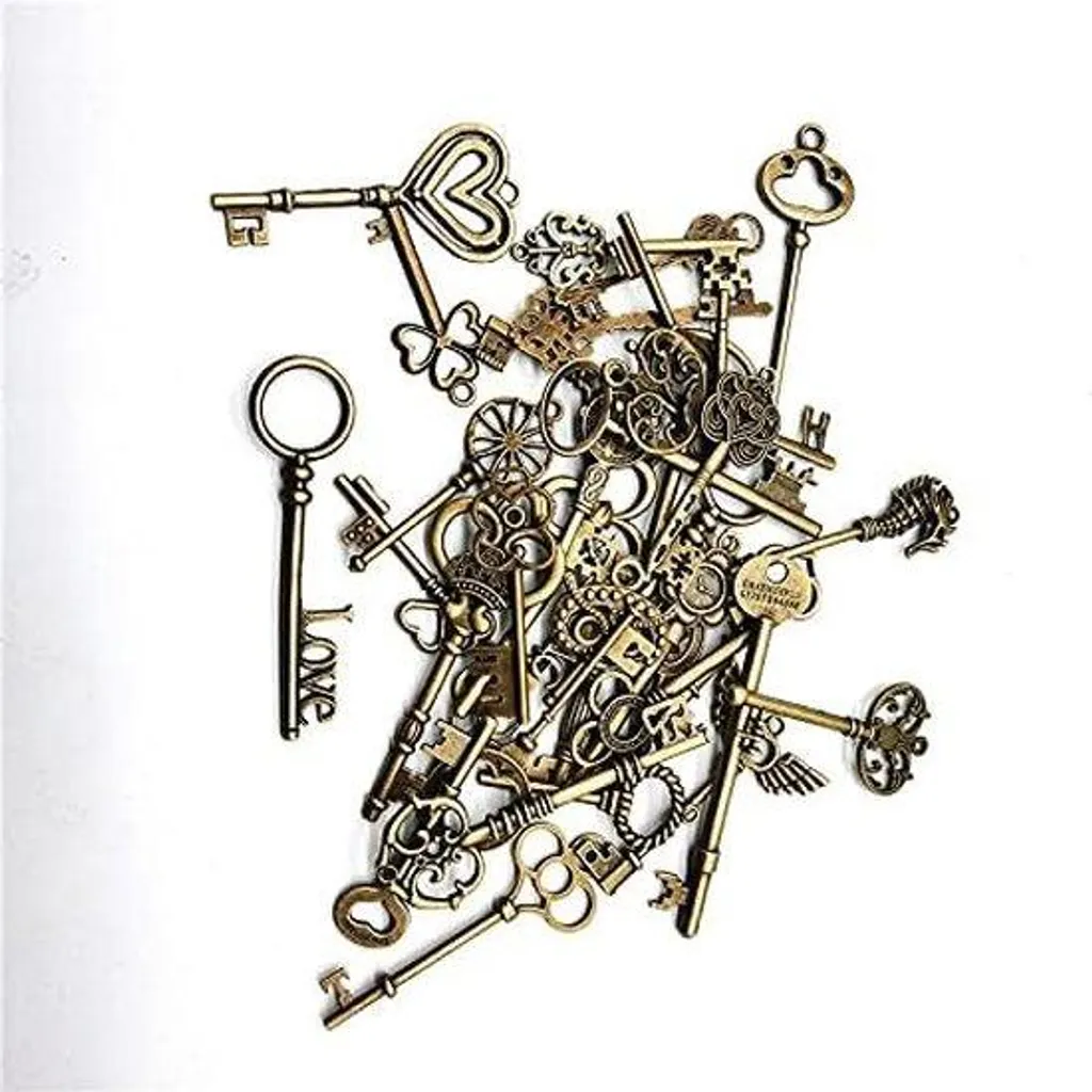 Clés pour bijoux en métal résistant - Lot de 12 pièces pour DIY 20mm