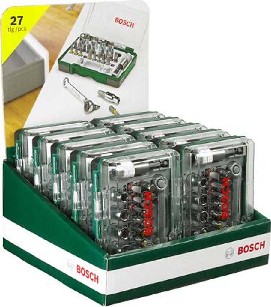 Schrauberbit- und Ratschen-Set, 27-teilig Produktbild 