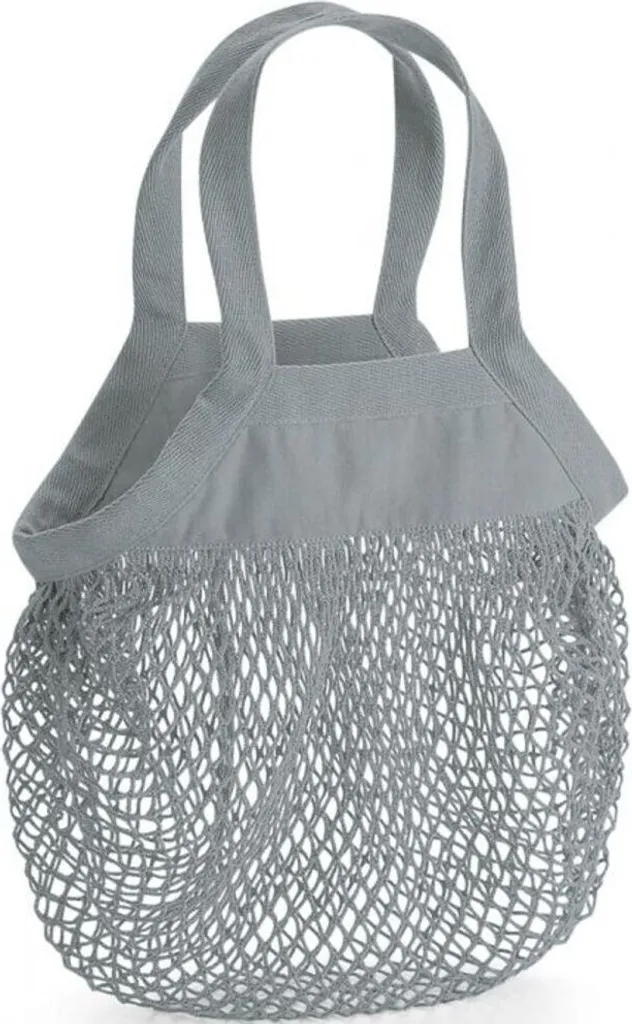 Mini Borsa Spesa Grigia Westford Mill BC4867 - Cotone Bio 100%