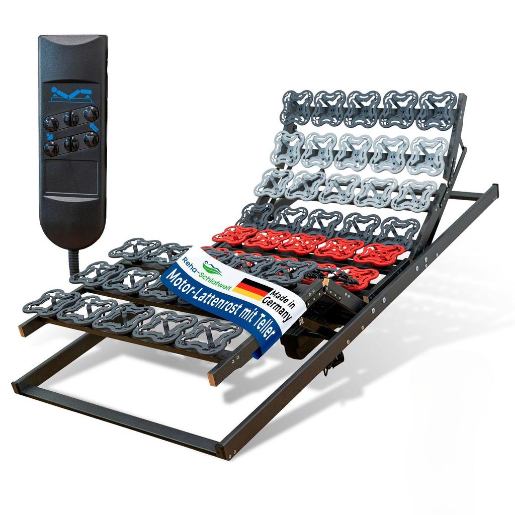 Reha-Schlafwelt elektrischer 7-Zonen Lattenrost 100×200 cm, Produktbild 