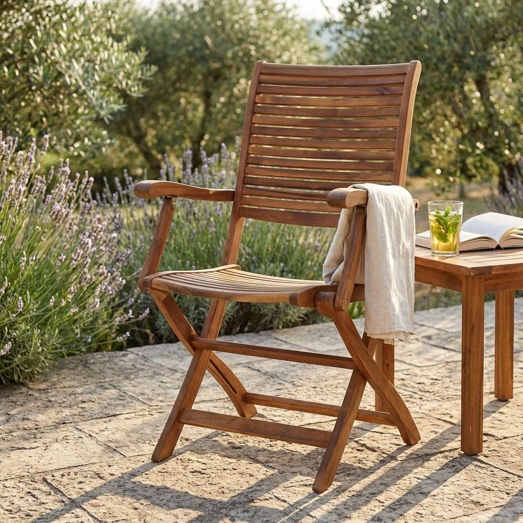Milani Home - Poltrona In Legno Di Acacia Per Esterno Immagine del prodotto 