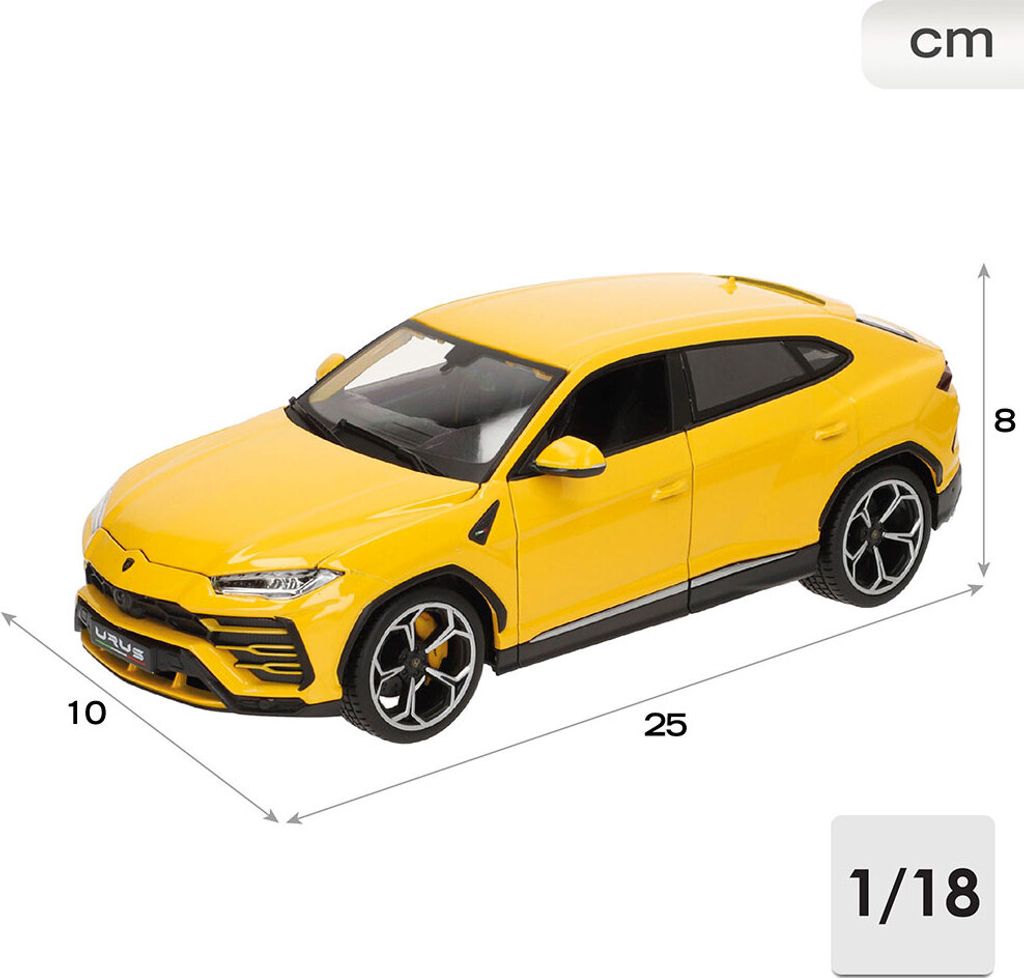 Bburago 18-11042Y - Modellauto - Lamborghini Urus (gelb, Produktbild 14