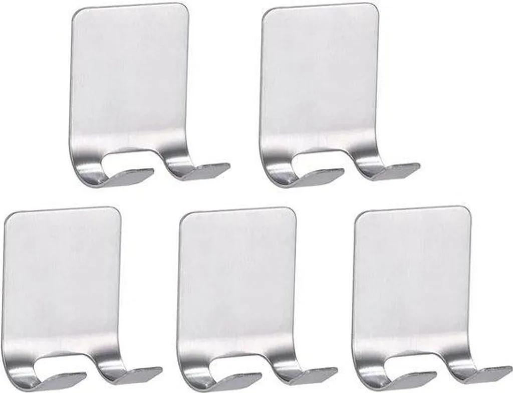 Crochet inox anti-corrosion lot de 5 pour cuisine et zones humides