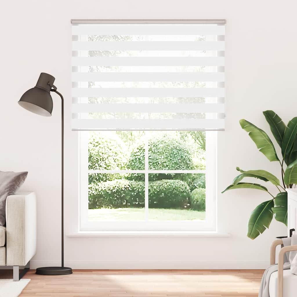 vidaXL Tenda a rullo doppia bianca 155x200 cm Larghezza Immagine del prodotto 