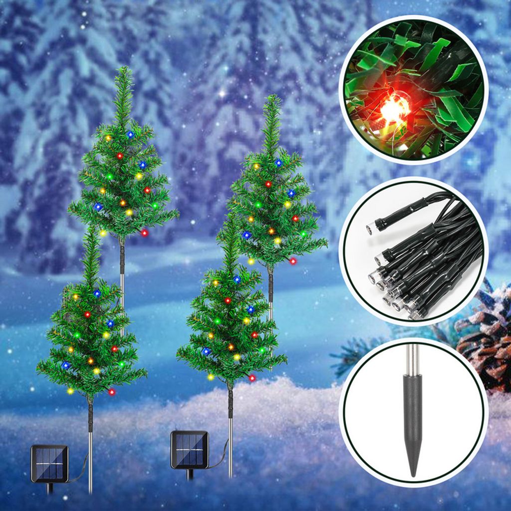 Jopassy Solar Weihnachtsbeleuchtung mit 8 Leuchtmodi 4W Solarleuchte Wasserdicht IP65 für Garten, Weihnachtstag, Party Solaire Extérieur