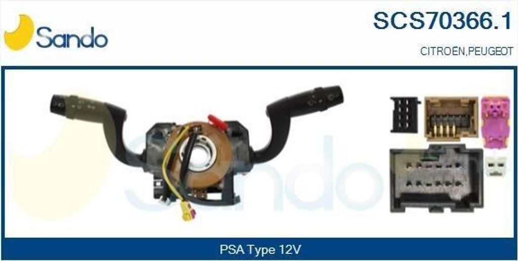 SANDO SCS70366.1 Lenkstockschalter Kombischalter passend für PEUGEOT BOXER Kasten für CITROËN JUMPER Kasten