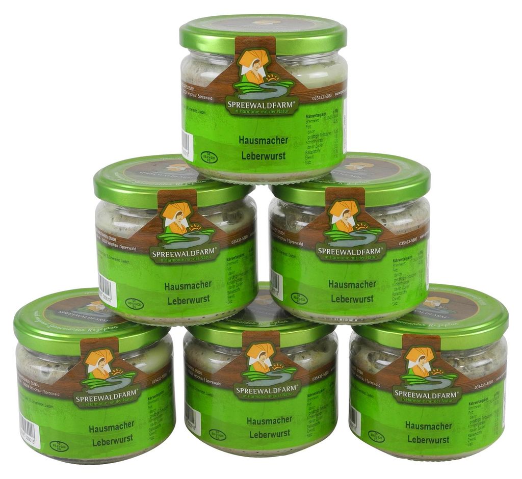 Original Spreewälder Hausmacher Leberwurst 6er Pack (6 Produktbild 