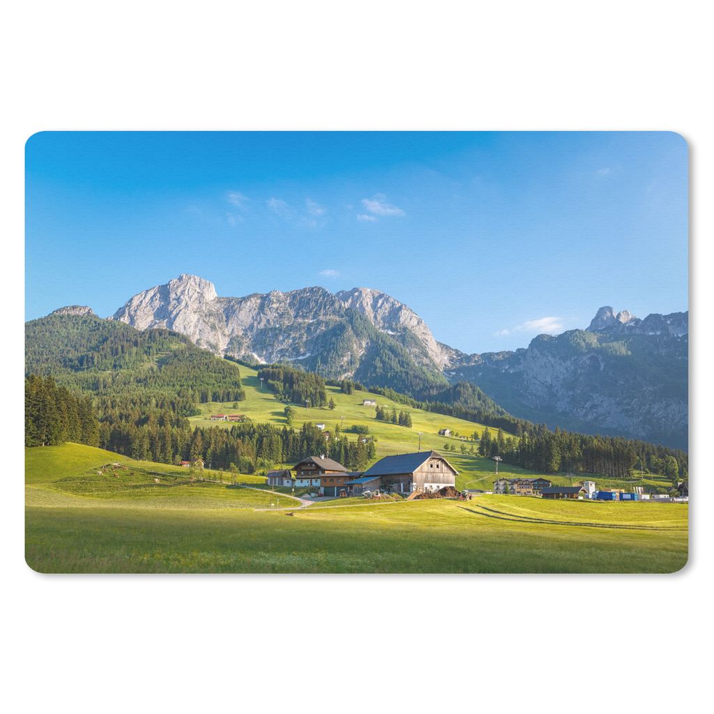 MuchoWow Mauspad Mousepad Berg - Himmel - Wald 27x18 cm - Mousepads - Maus Mat - Pad - Mausunterlage - Büroartikel - Desk Matten