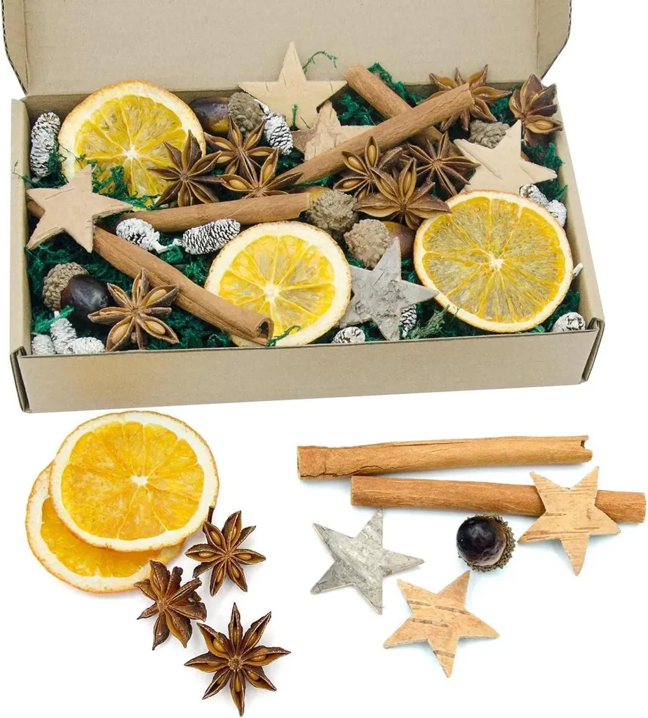 Kit Couronne de l'Avent 52 pièces Décoration de Noël Naturelle DIY