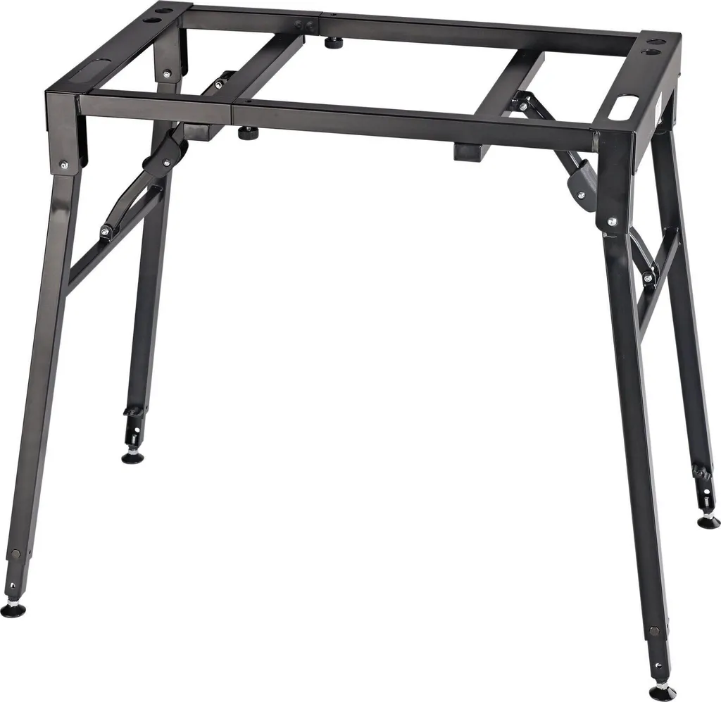 K&M 18950 Table Pliante pour Clavier Robuste en Acier Noir Réglable