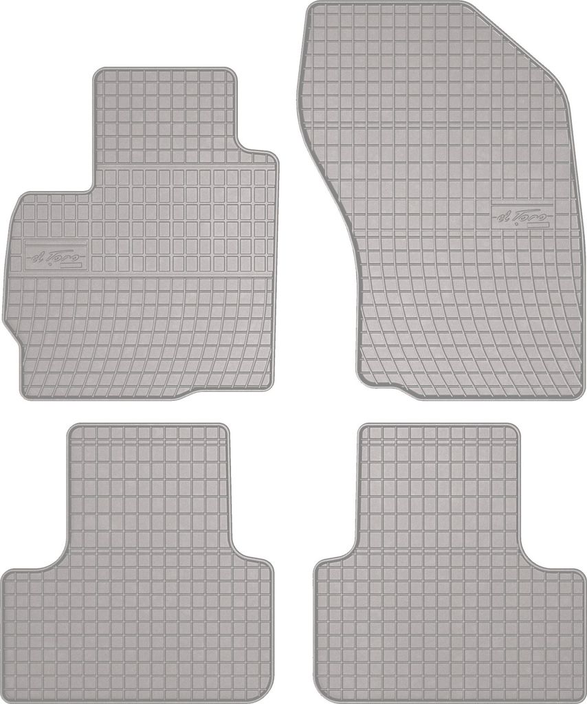 Gummi-Fußmatten für Mitsubishi ASX 2010-2019 – Crossover, Set 4, Befestigung