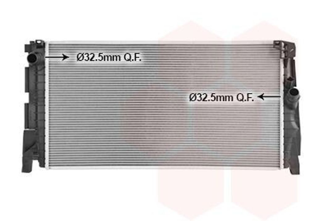 VAN WEZEL 06012774 Kühler Wasserkühler Motorkühler für MINI Schrägheck (F56) Clubman (F54) Schrägheck (F55) Cabrio (F57)