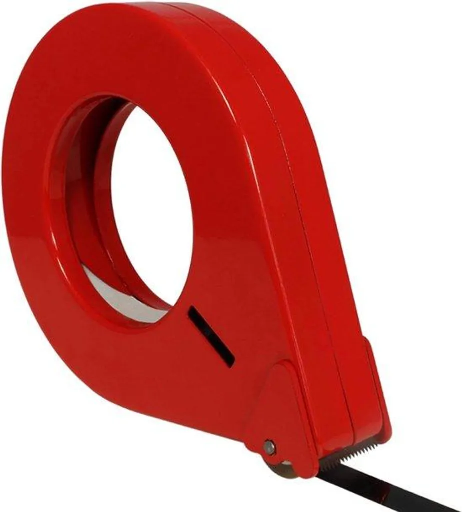 Dévidoir colis rouge 25 mm métal pour fermeture rapide de cartons