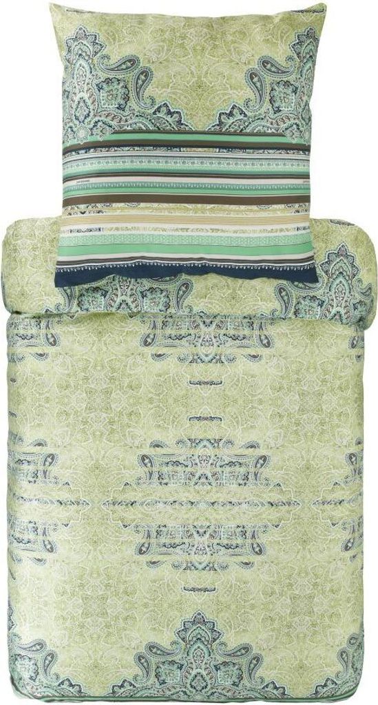 Bassetti Mako Satin Bettwäsche RAVELLO Farbe Grün V2 Größe AL