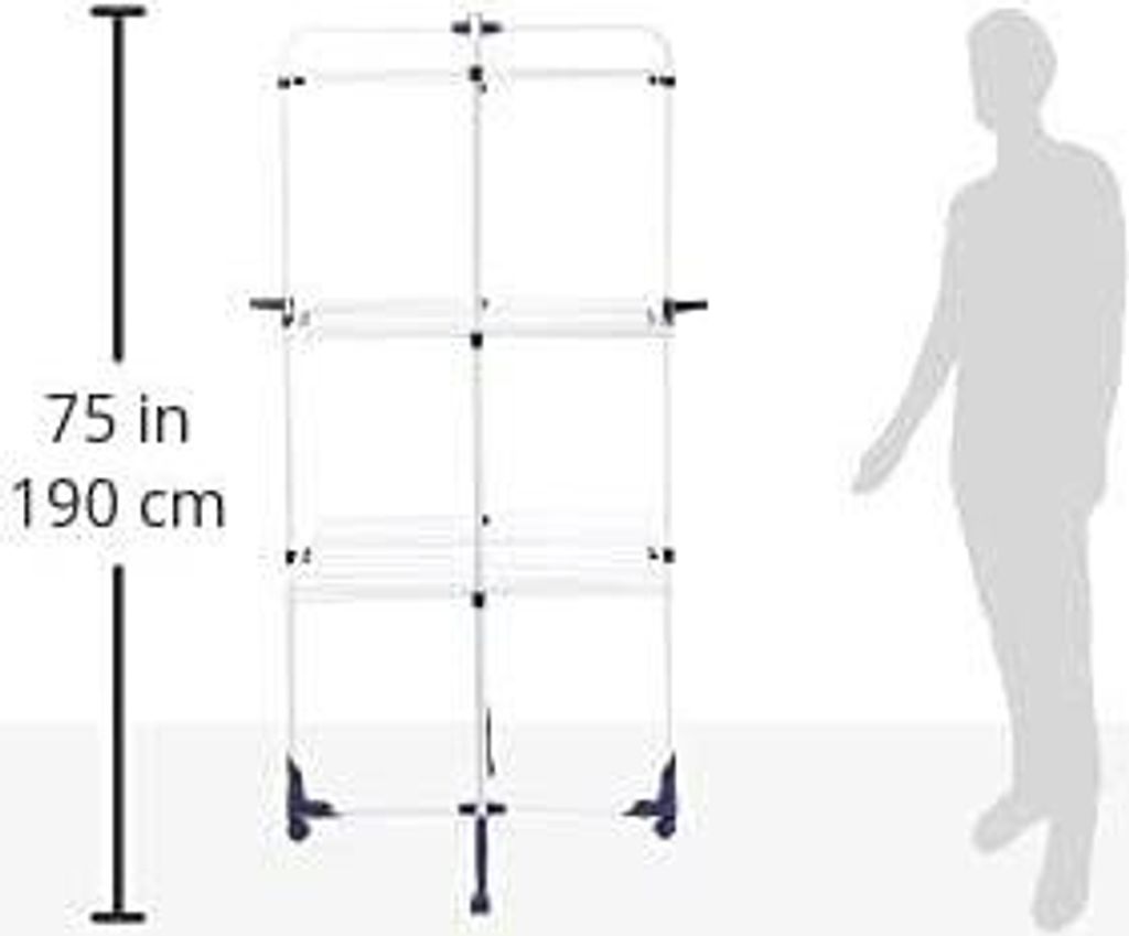 Leifheit 81455 Wäscheständer & -leine Blau, Weiß Produktbild 7