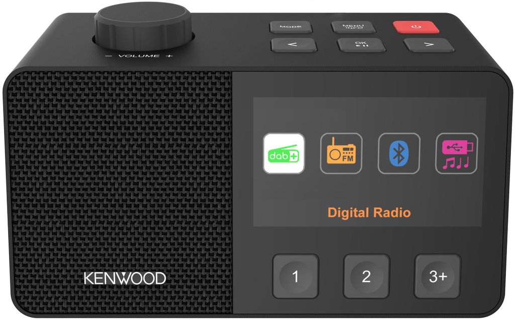 Kenwood CR-M70DAB-B, draagbare digitale radio, zwart Productafbeelding 