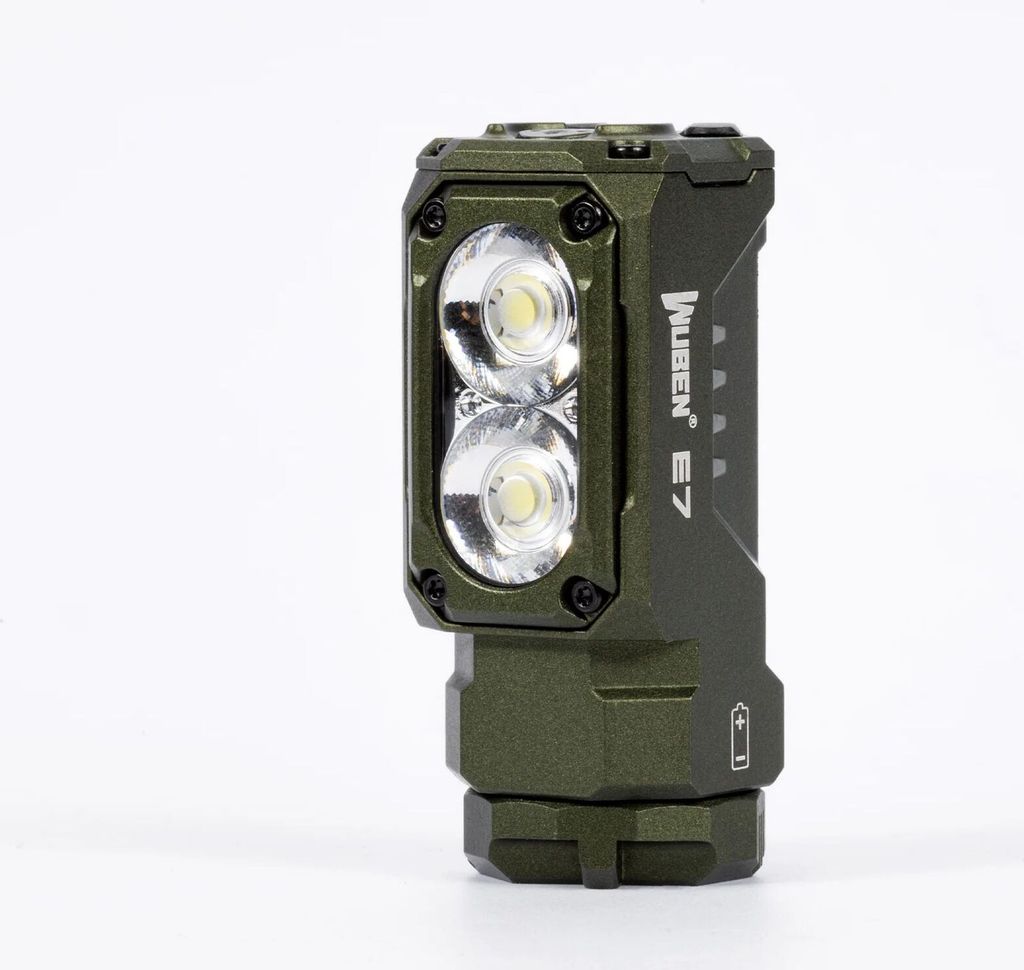 Wuben E7 6500K EDC aufladbare Winkel LED Kopflampe Produktbild 