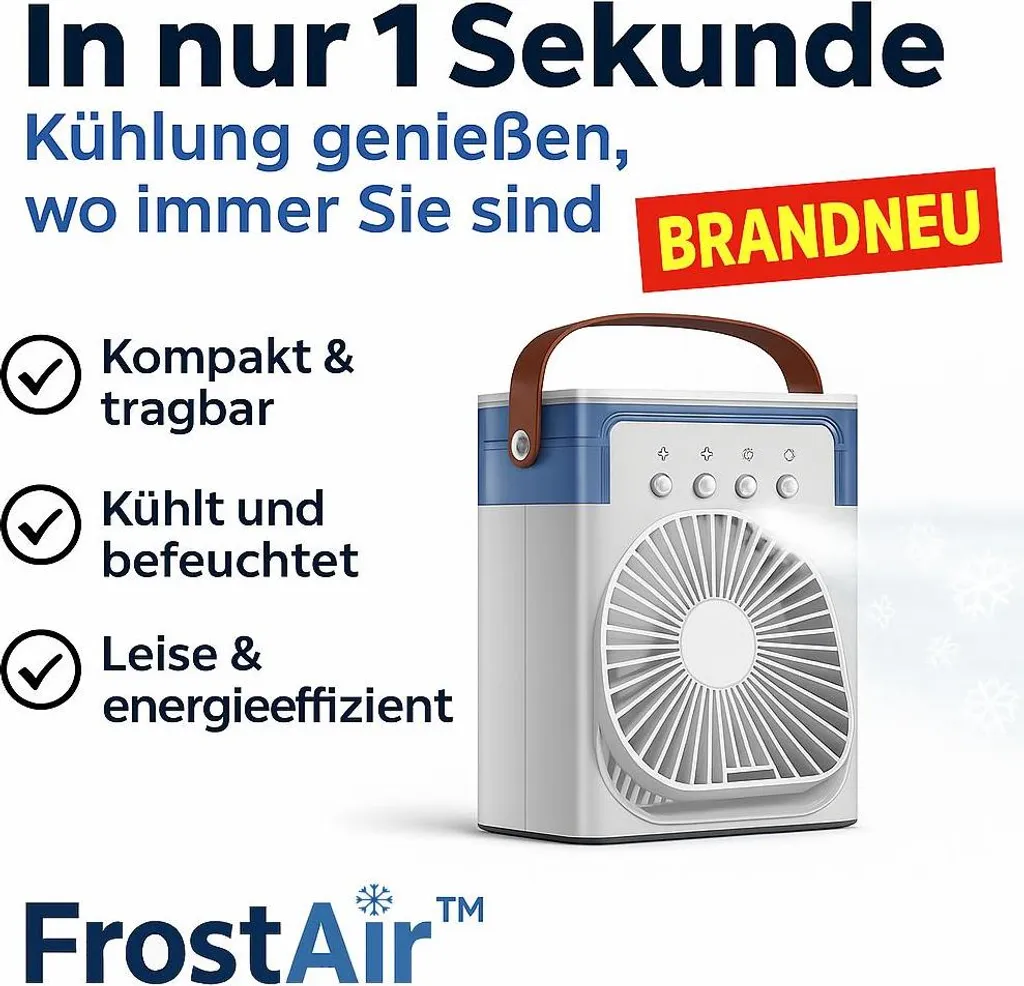 Climatiseur d'appoint 3 en 1 avec LED multicolore et design compact - 2