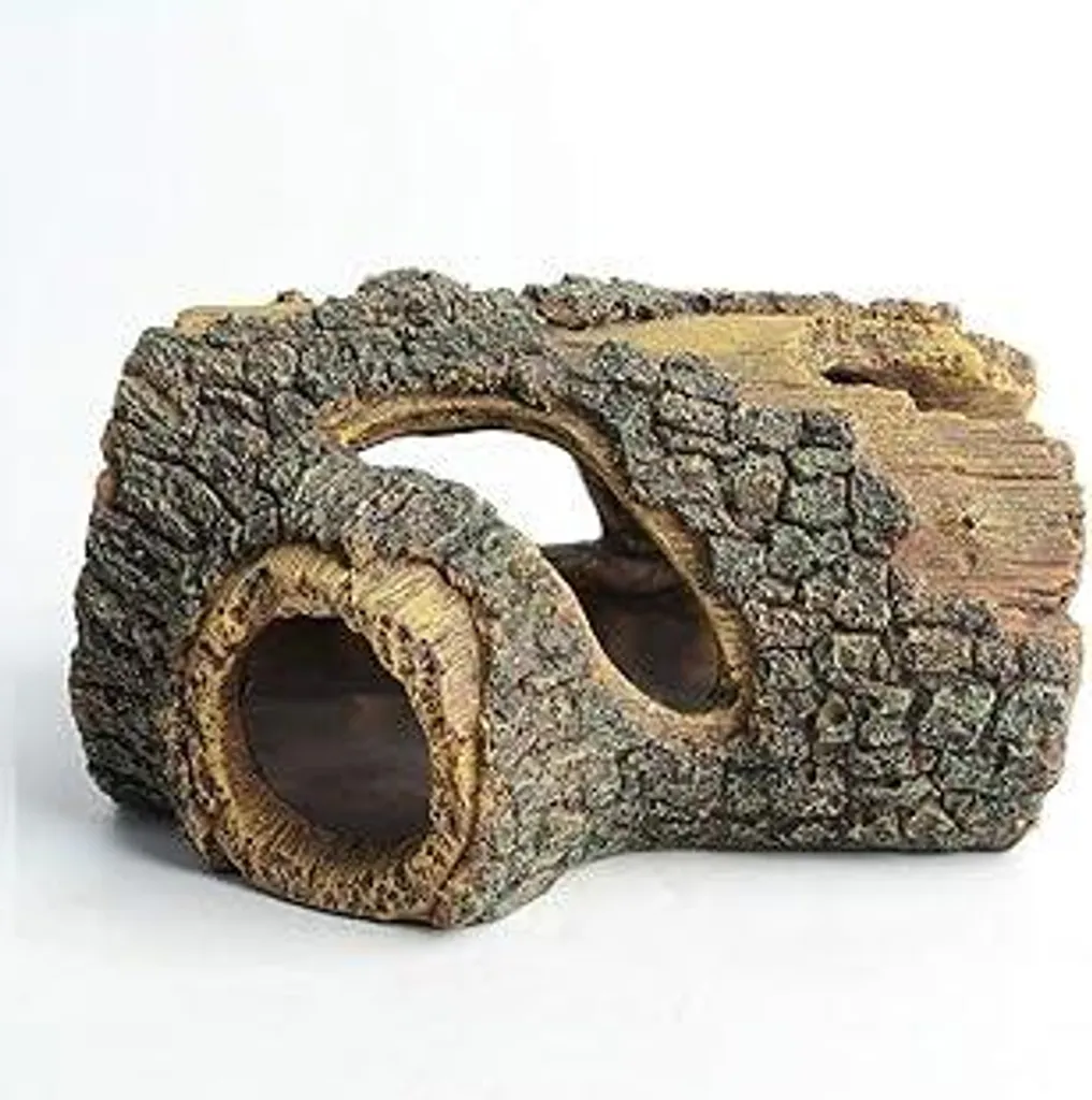 hygger Ornamento Tronco Cavo - Paesaggio Acquario in Poliresina 16cm